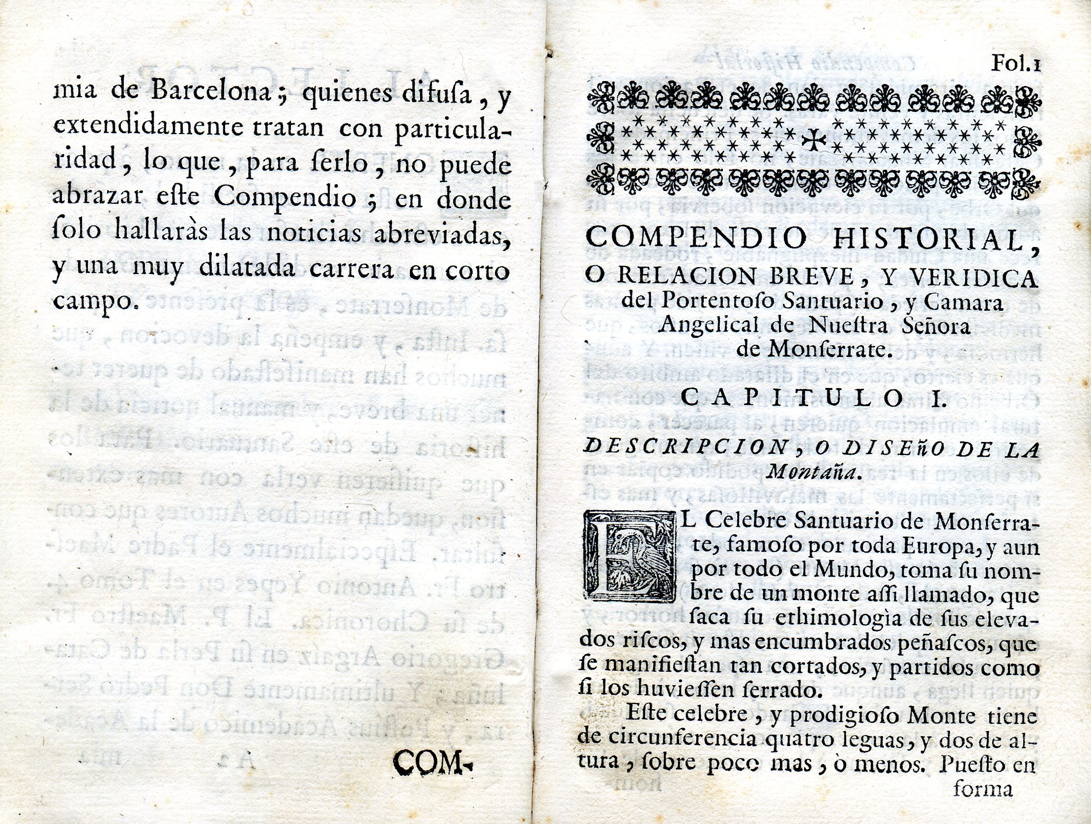 Compendio historial, ó relación breve, y verídica del portentoso santuario, y camara angelical de nuestra señora de Monserrate.Dirigido a los piadosos devotos afectos de aquellas personas, que desean verle,y no se les proporciona la fortuna de conseguirlo - Miniatura 4